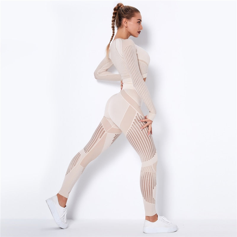 Super Quality High Waist Sports Stretch Fabric Tight Leggings with
