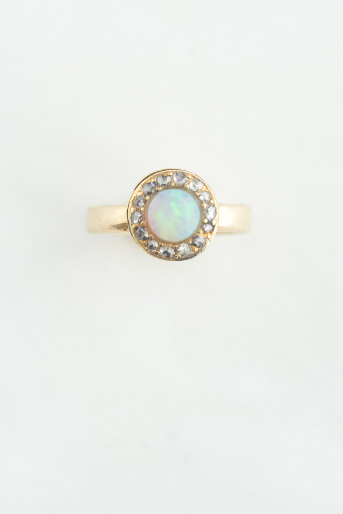 Antique Opal and Diamond Ring – QUITOKEETO