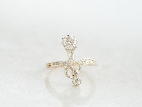 Austro-Hungarian Art Nouveau Diamond Ring