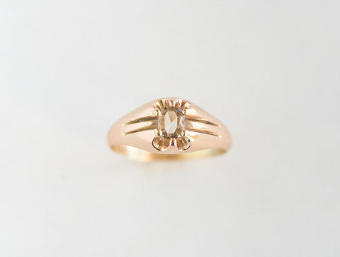 Victorian Rosecut Diamond Gypsy Ring