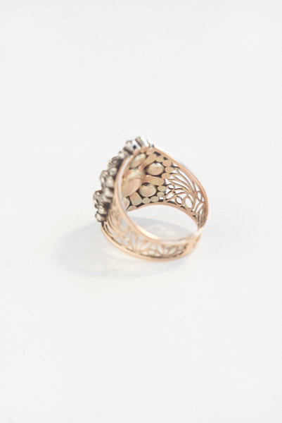 Antique Seven Diamond Shield Ring – QUITOKEETO
