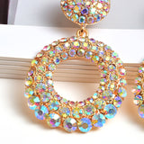 Colorful Rhinestone Earrings (6 Colors)