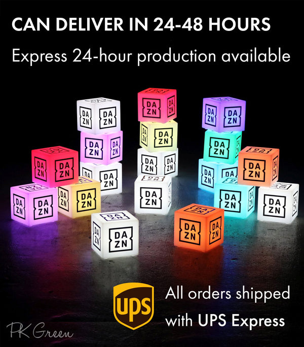 With express production, we can deliver within 48 hours. We ship via UPS Express.