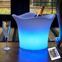 led light ice bucket