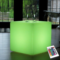 Accor automaat motief LED Cube Stool Seat, 40cm Tall, Mains Powered Multicolor Floor Lamp – PK  Green USA