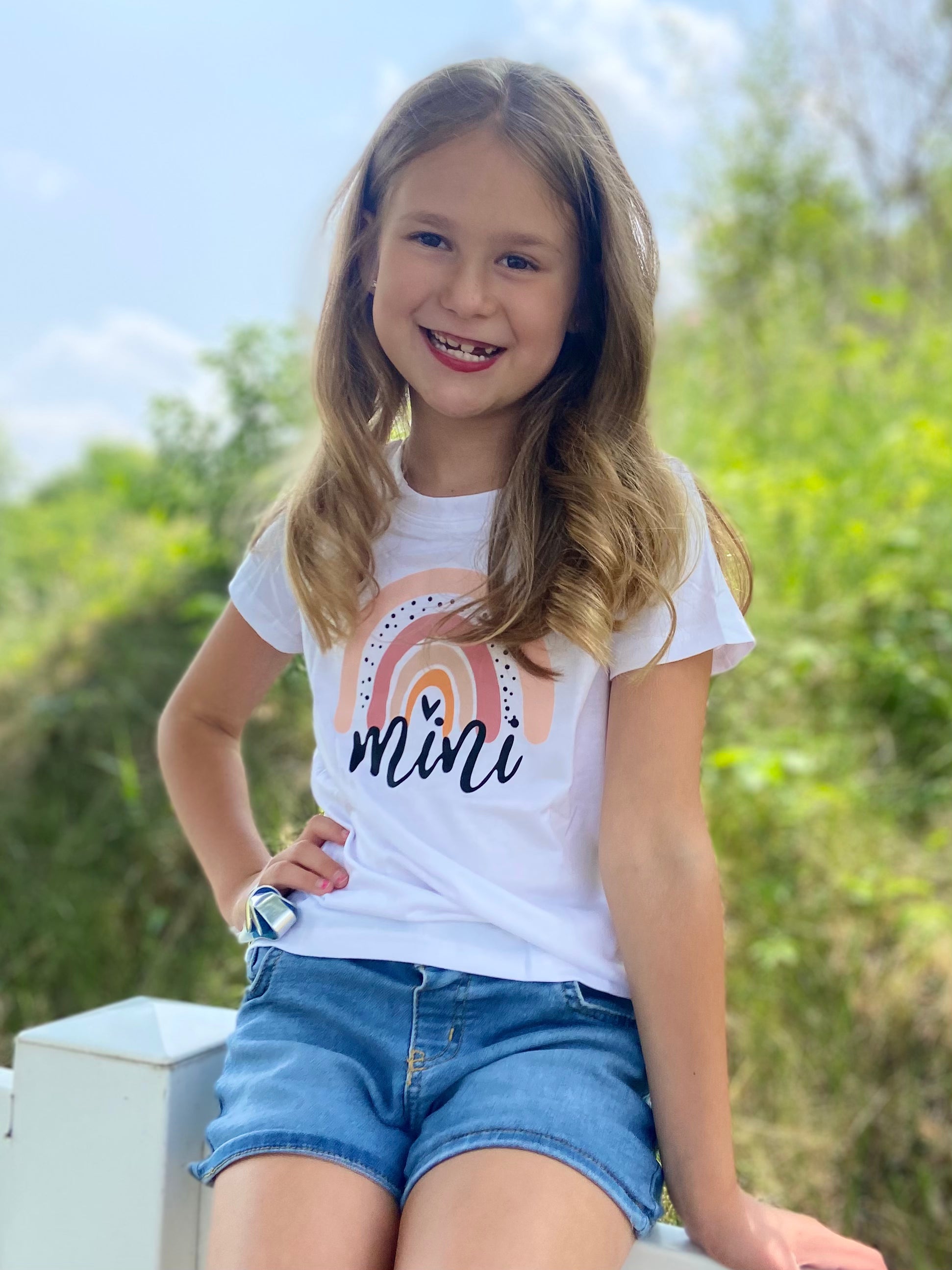 Mini Boho Rainbow Graphic Tee