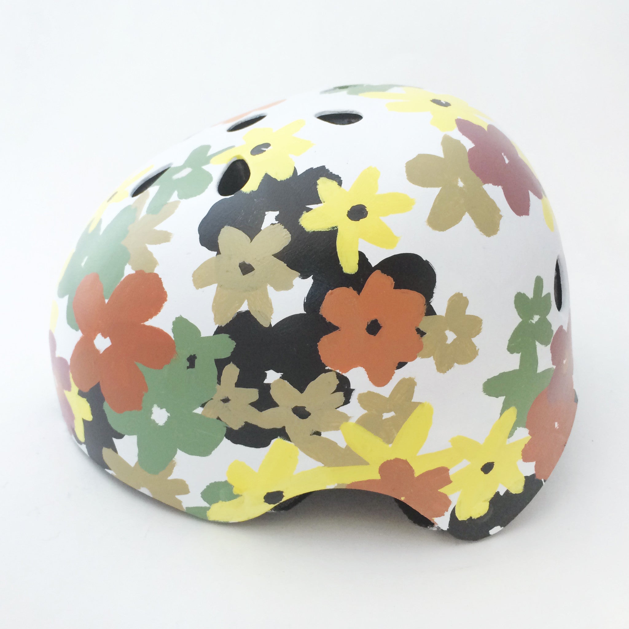 floral bike helmet