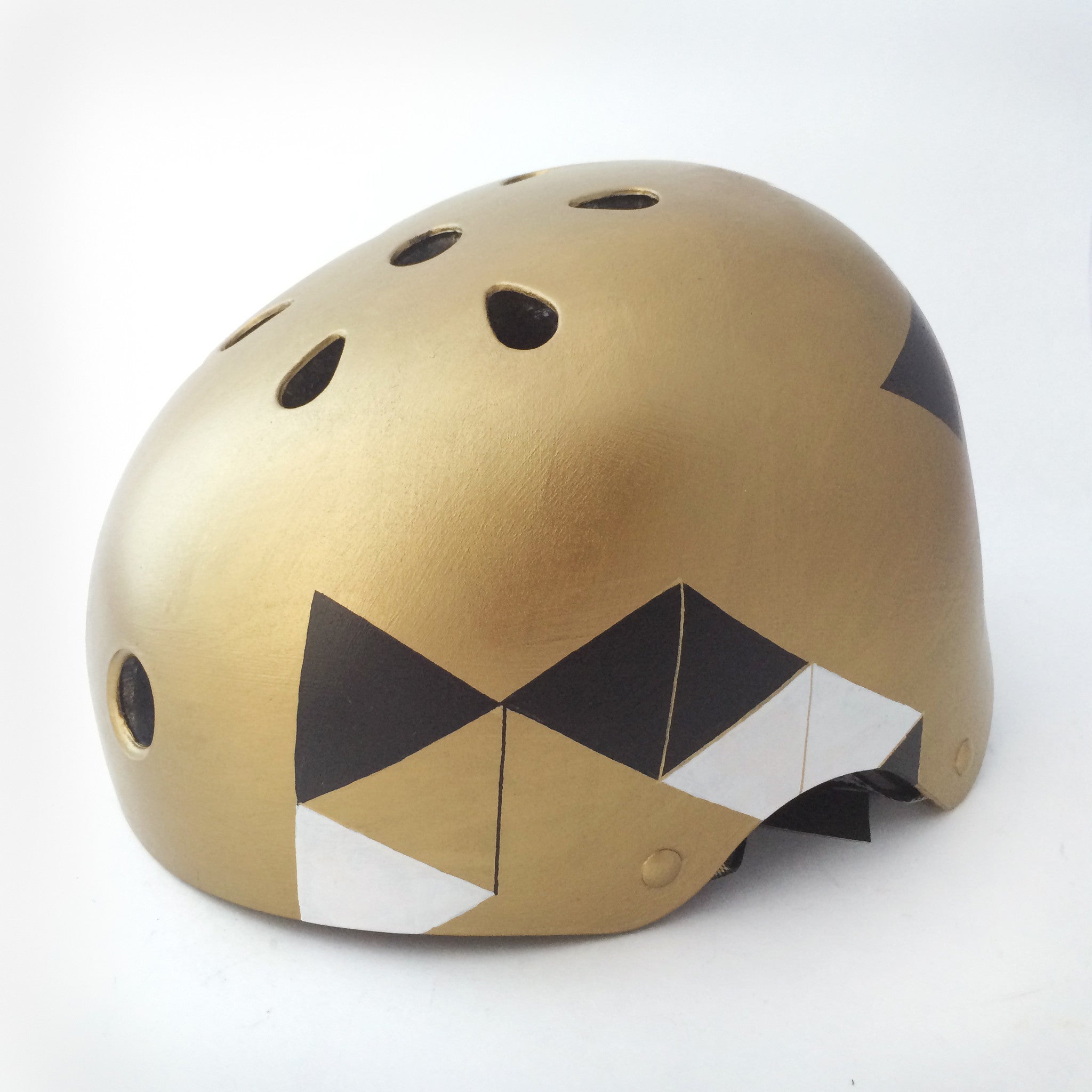 gold bike helmet