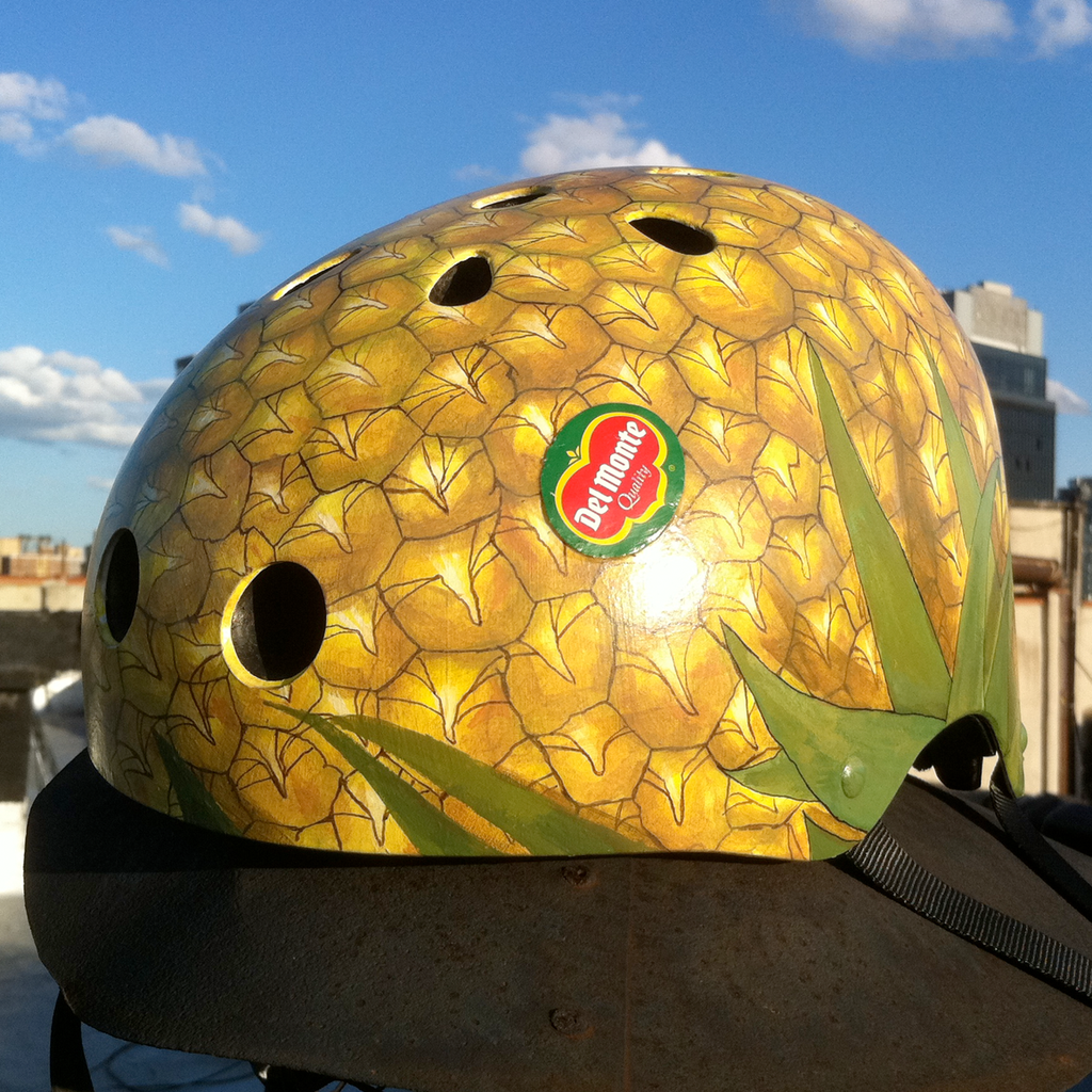 pineapple motorcycle helmet