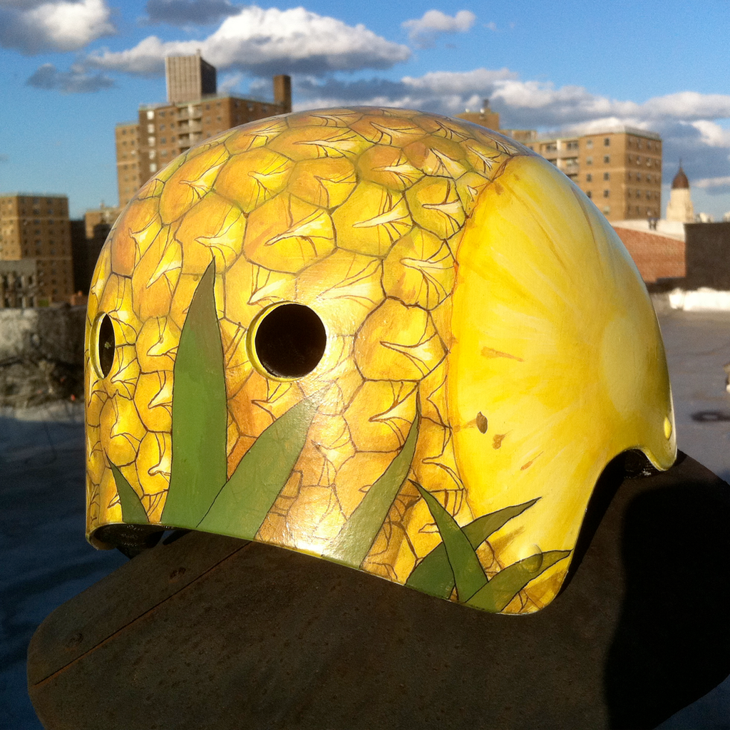 pineapple motorcycle helmet