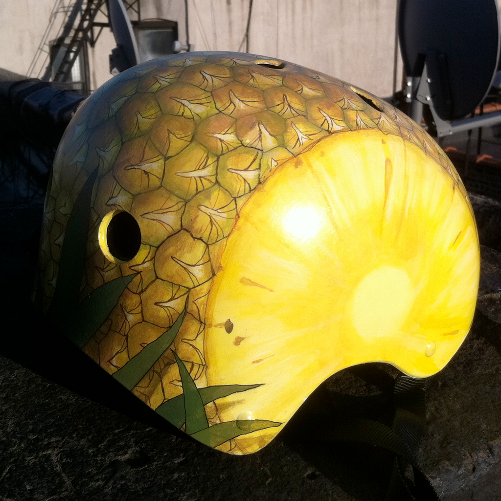 Pineapple Bike Helmet | Inkwell Helmets