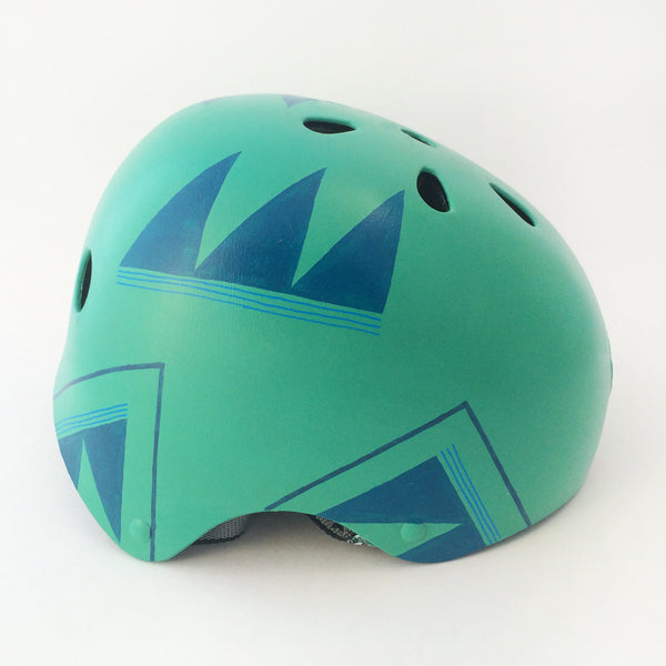 Turquoise and Blue Bike Helmet | Inkwell Helmets