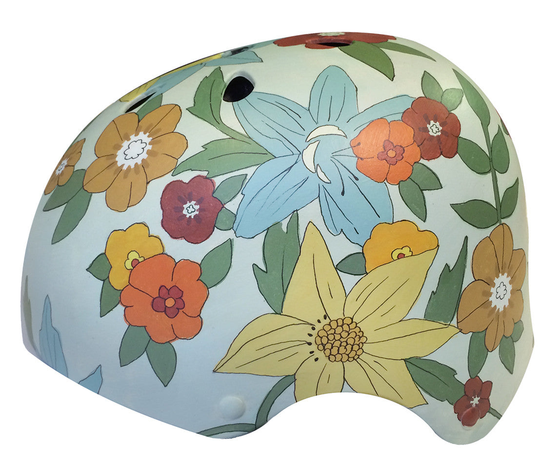 floral bike helmet