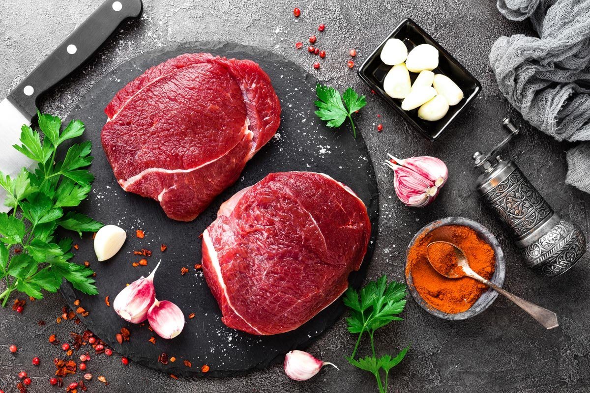 Halal Beef Top Round Steak (8oz)