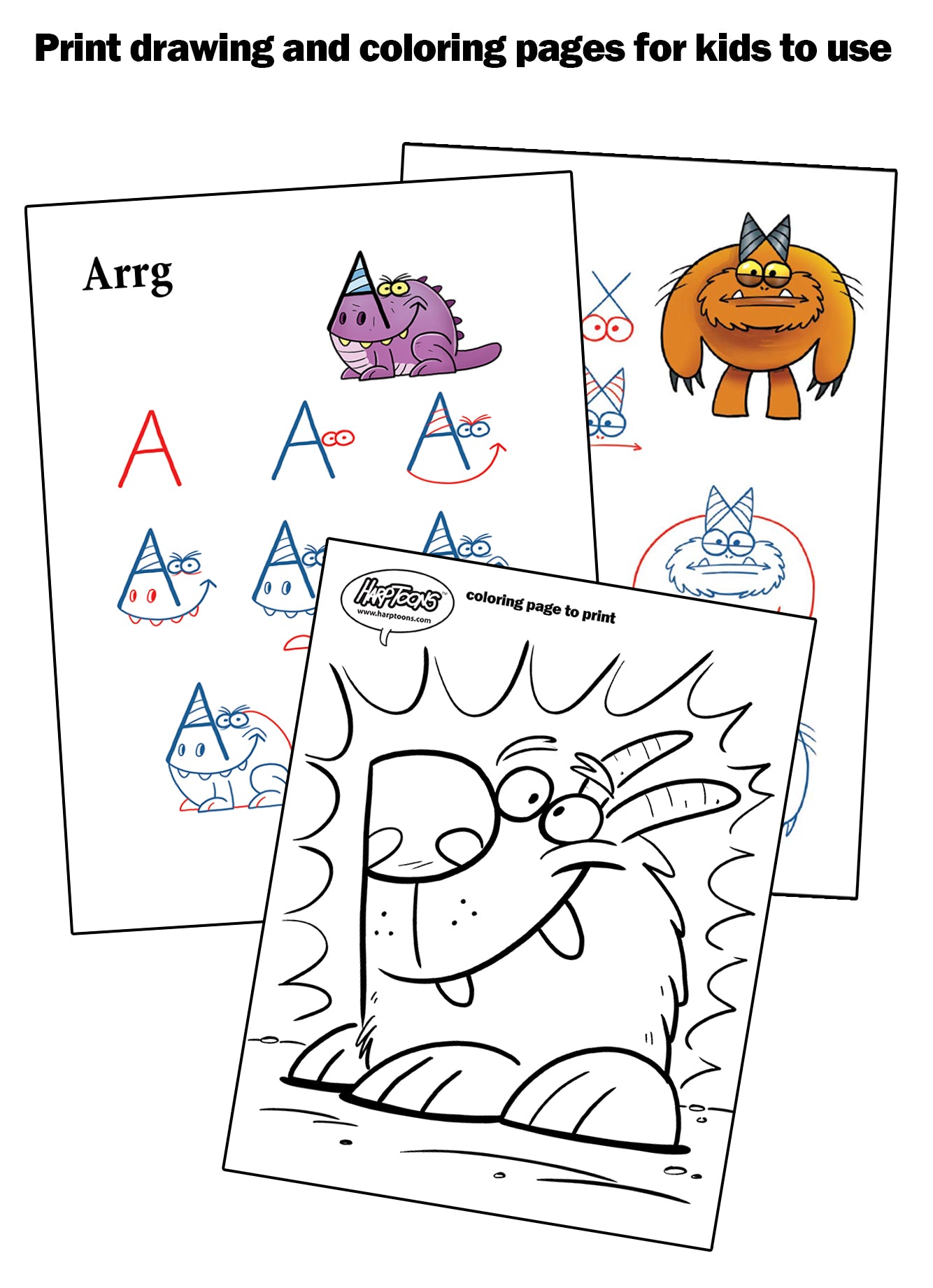 Download Drawing Monsters With Letters 2 (Digital Book) - Shop Harptoons