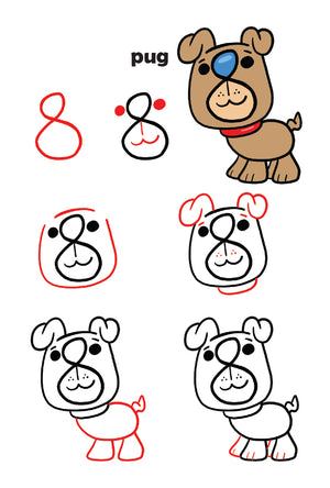 Draw Cute Critters Using Numbers – Shop Harptoons