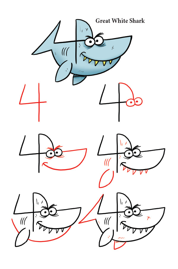 Drawing Sea Animals With Numbers & Letters – Shop Harptoons