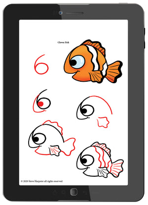 Drawing Sea Animals With Numbers And Letters Shop Harptoons