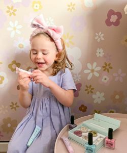 Natural lip gloss is safe for kids while providing protection