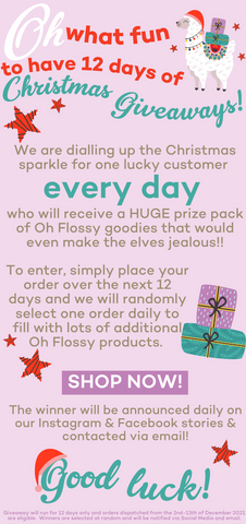 Oh Flossy's 12 days of Christmas giveaway!