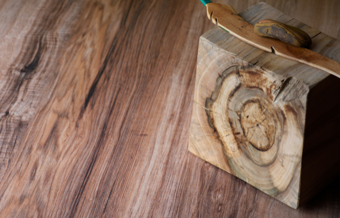 Close up look of Walnut wood flooring