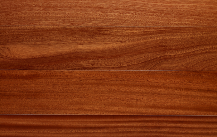Mahogany wood grain close up