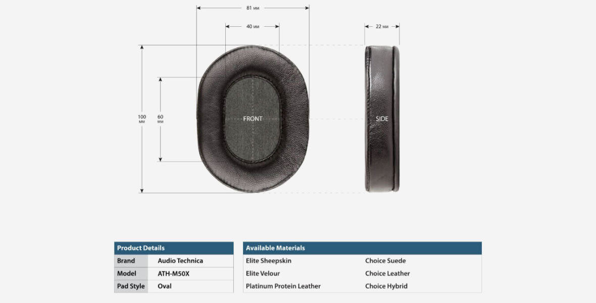 Headphone-Zone-Earpads-Choice Leather Earpads for Audio-Technica & Sony