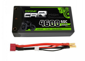 4600mAh 2S2P 50C Hardcase Shorty Lipo Battery