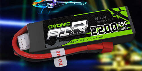 ovonic 2200mah 25c 3s lipo battery for rc aircraft 