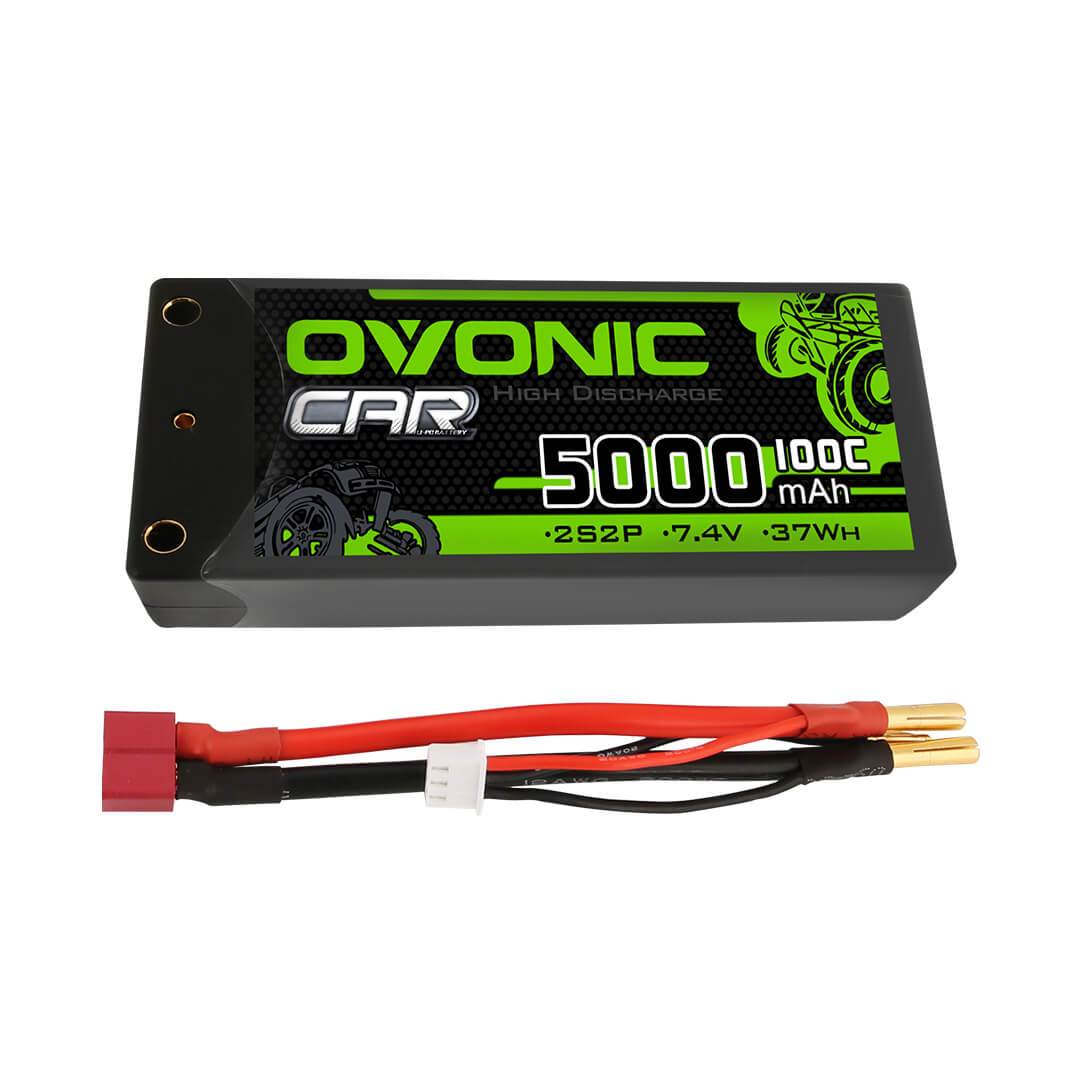 Ovonic 2S2P 7.4V 5000mAh 100C Hardcase LiPo