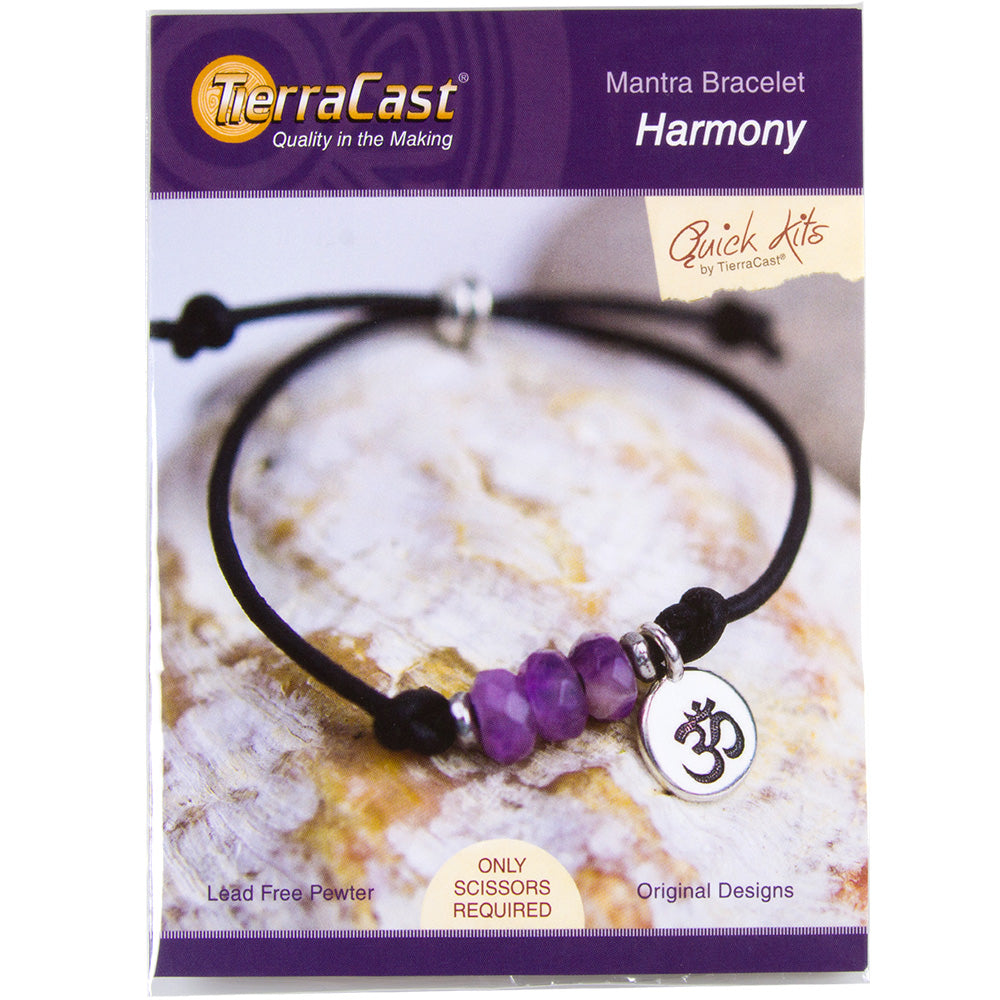Bracelet Kit, Harmony Mantra, Makes One Bracelet, By TierraCast