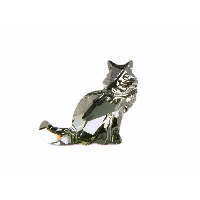 PRESTIGE Crystal, #4030 Fancy Stone Maine Coon Cat 20x17.5mm, Black Diamond (1 Piece)