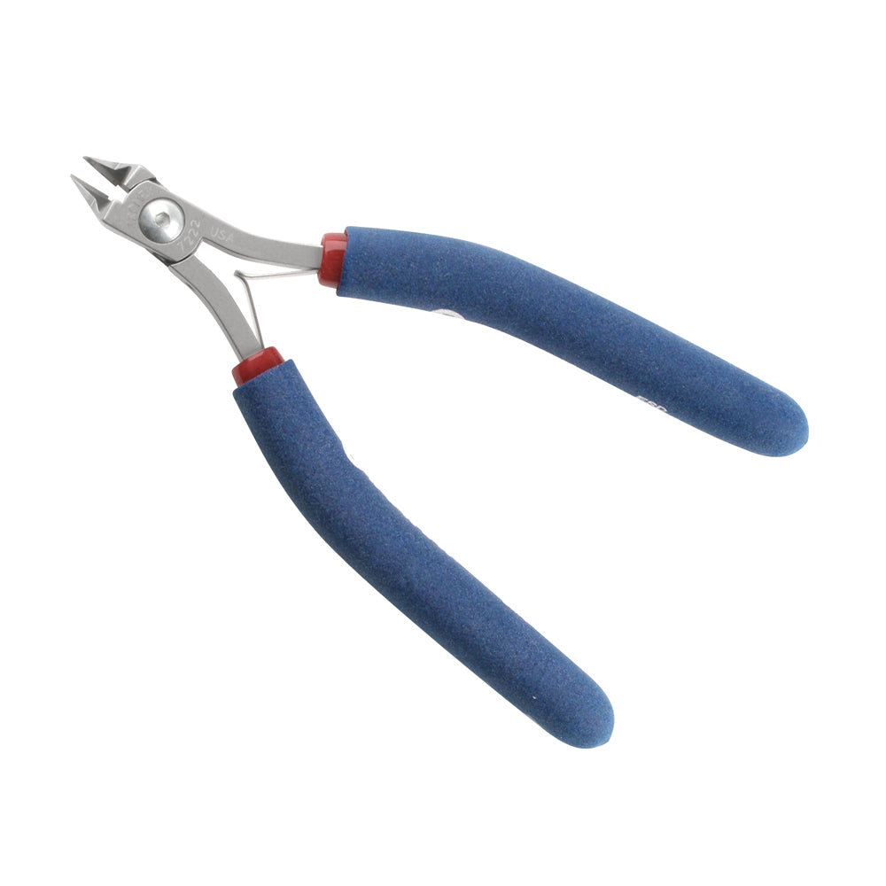 Tronex Tools, #7222 Tapered Flush Cutter Pliers, Relieved, with Ergonomic Handle, 5.6 Inches Long