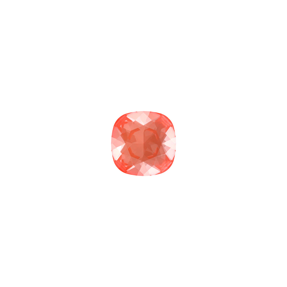 PRESTIGE Crystal, #4470 Cushion Fancy Stone 12mm, Crystal Orange Ignite (1 Piece)
