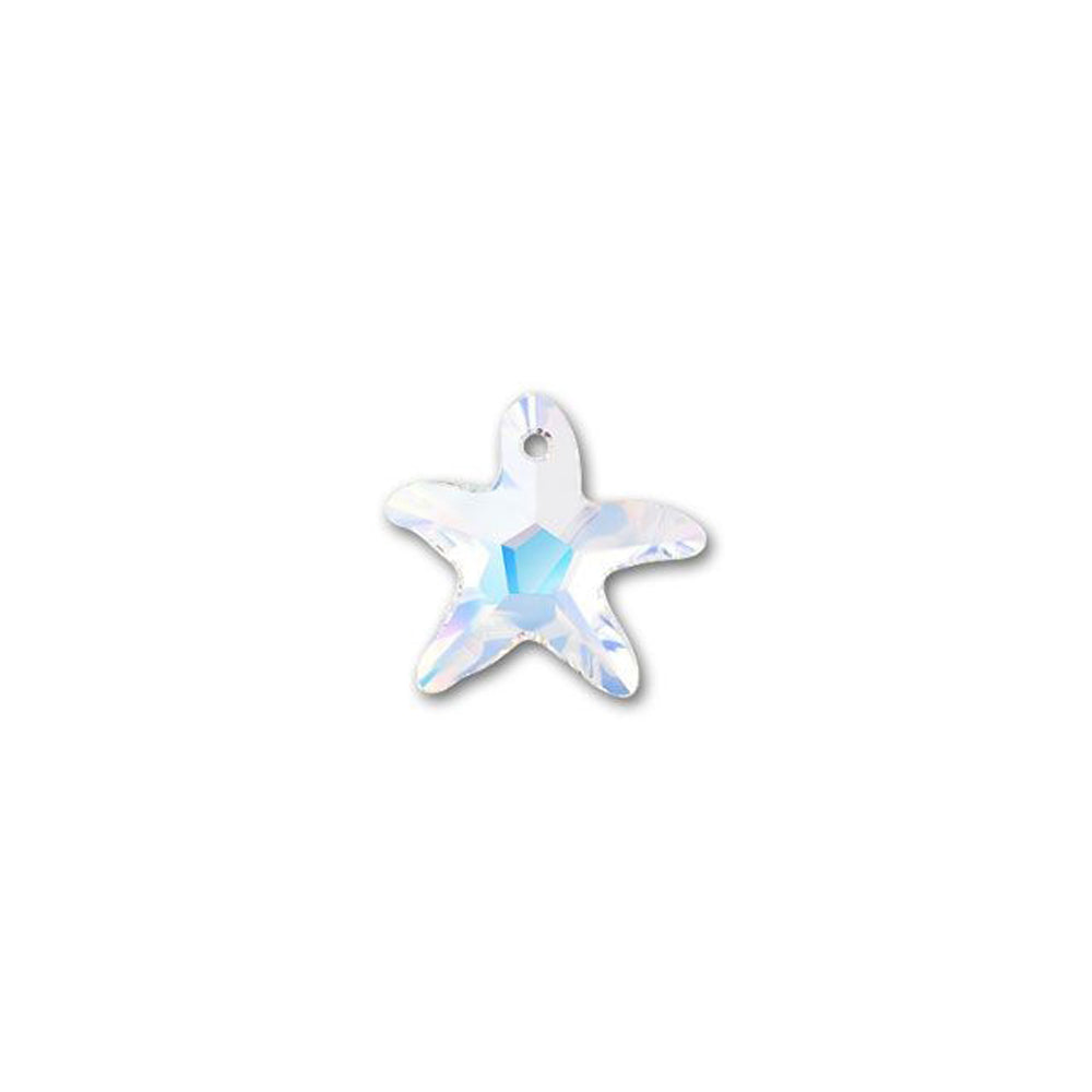 PRESTIGE Crystal, #6721 Starfish Pendant 16mm, Crystal AB (1 Piece)