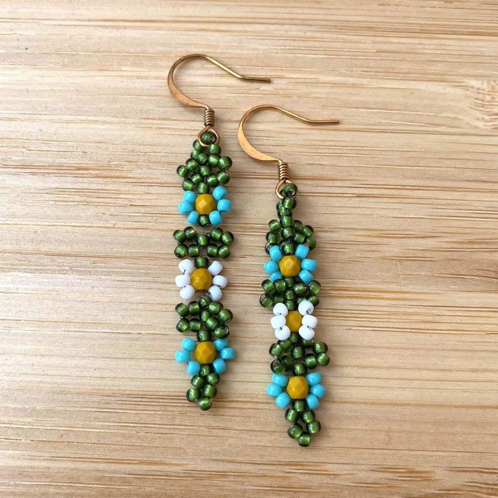 Summer Blossoms Daisy Chain Earrings