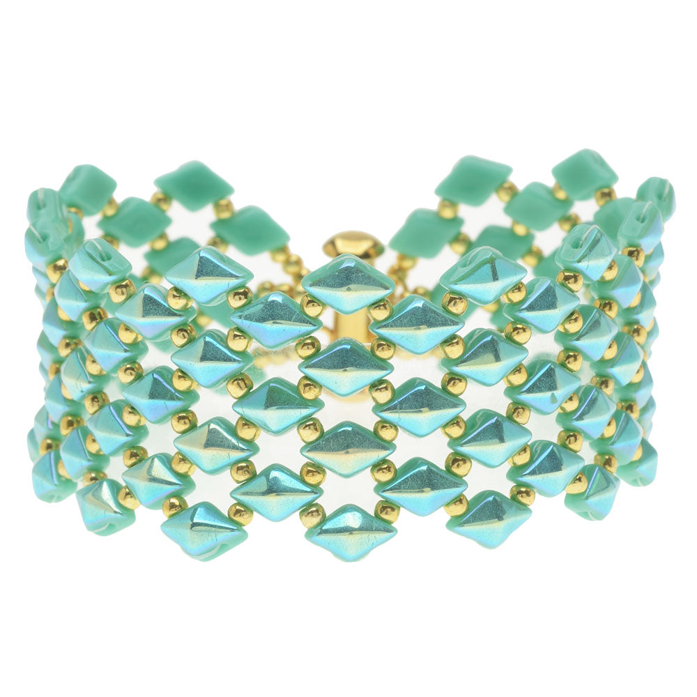 DiamonDuo Fish Scales Bracelet in Teal