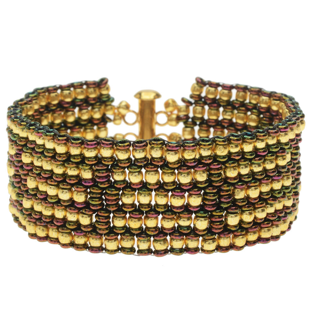 Download Golden Olives Peyote Bracelet — Beadaholique