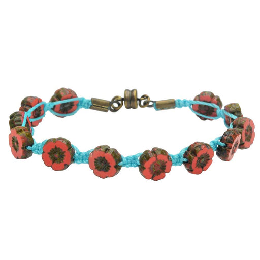 Hibiscus Island Macrame Bracelet