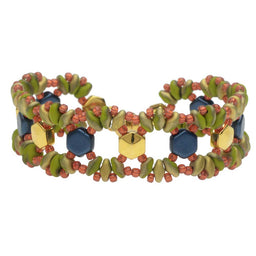 Lizzie Honeycomb Bracelet in Autumn Apple