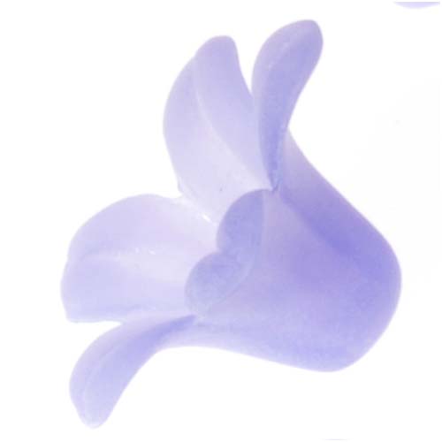 Periwinkle Blue Lucite Flower Beads, 6x10mm Lily of the Valley