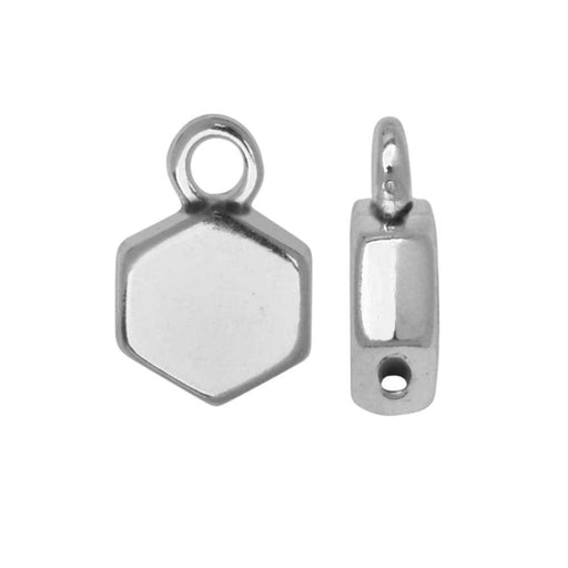 Cymbal Magnetic Clasps for 11/0 Delica & Round Beads, Souda II, Round  15.5x17.5mm, Antiqued Silver Plated (1 Set)