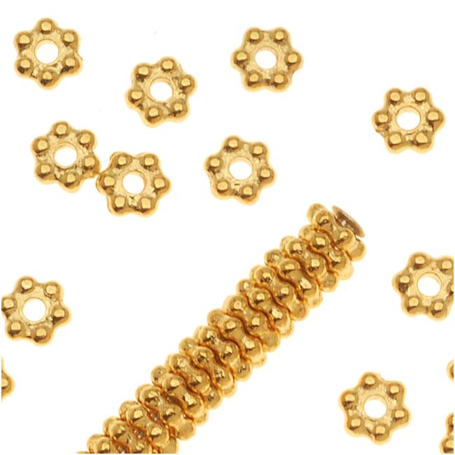 spacer beads gold