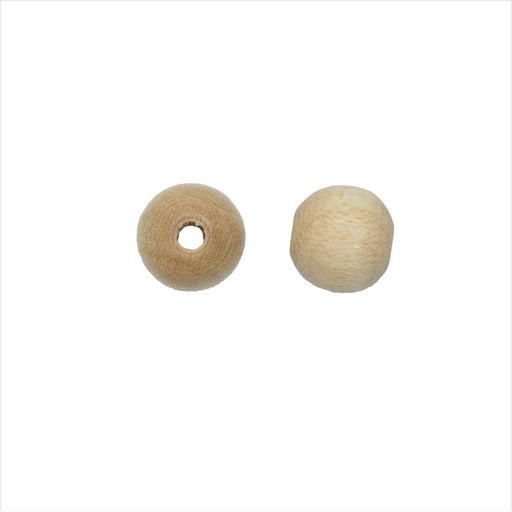 EuroWood Natural Wood Beads, Round 8mm Diameter, 100 Pieces, Red