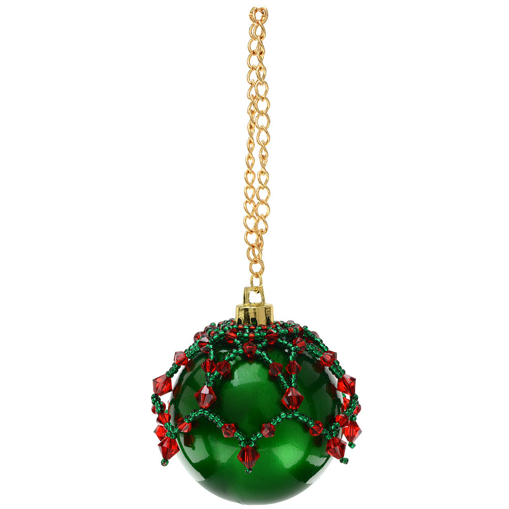 Beaded Christmas Tree Ornament Topper