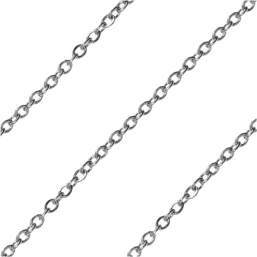 Stainless Steel 4mm Cable Link 20 inch Chain Necklace - SSW627