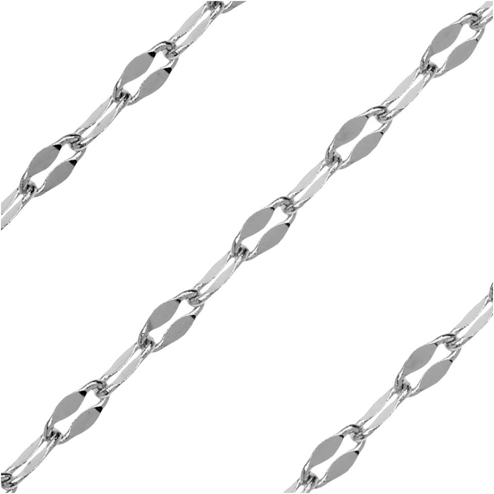 Stainless Steel Cable Chain, 4x2mm, by the Foot