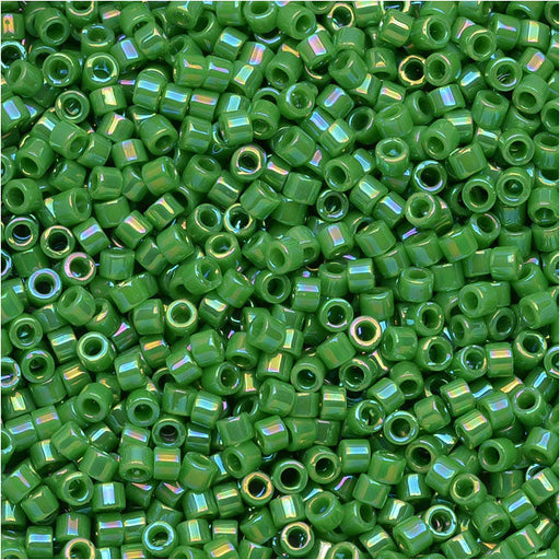 Miyuki Delica Seed Beads, 11/0 Size, #1496 Opaque Light Mint Green (2.5  Tube)