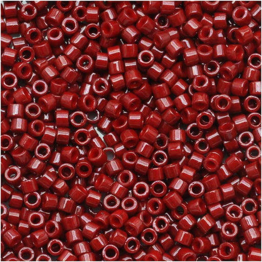 Miyuki Delica Seed Beads, 11/0 Size, Opaque Red Dyed DB791 (2.5 Tube) —  Beadaholique