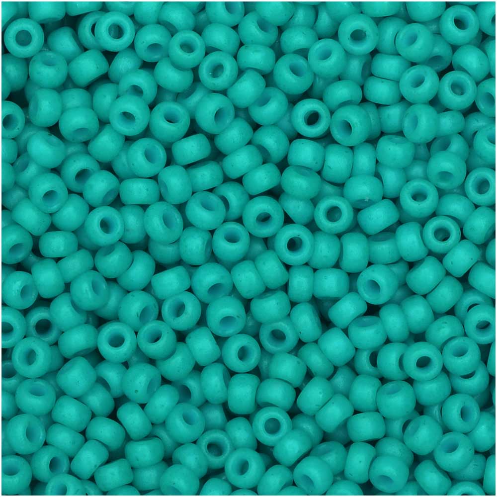 Miyuki Round Seed Beads, 11/0 Size, #2050 Special Dyed Bright Turquoise (8.5 Gram Tube)